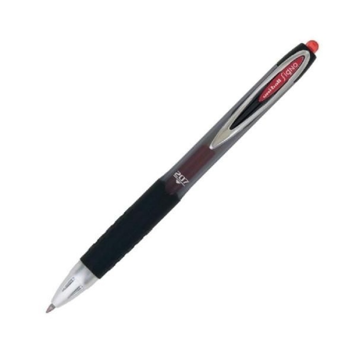 Uni-Ball Roller Kalem Signo 207 Jel Bilye Uç Mekanik 0.7 Mm Kırmızı UMN-207