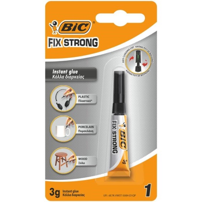 Bic Japon Yapıştırıcısı Fix Strong Süper Güçlü 3 Gr Blister
