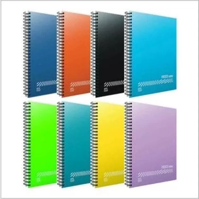 Gıpta Fresco Spiralli Plastik Kapak Defter A4 72 YP Kareli 4933