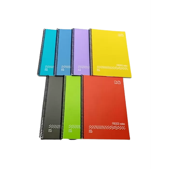 Gıpta Fresco Spiralli Plastik Kapak Defter A4 72 YP Kareli 4933