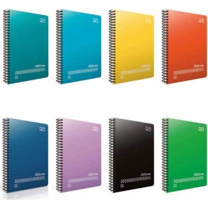 Gıpta Fresco Spiralli Plastik Kapak Defter A4 72 YP Kareli 4933