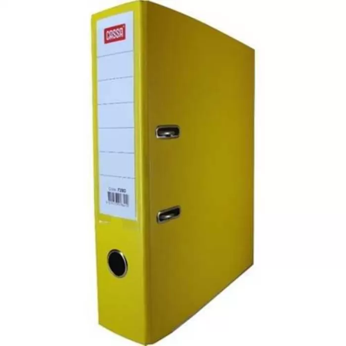 Cassa Plastik Klasör Dar Sarı A4 | 7290
