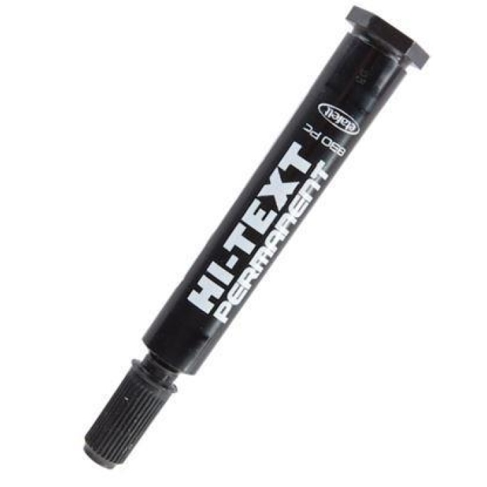 Hi-Text Markör Permanent Kesik Uçlu Siyah 830PC