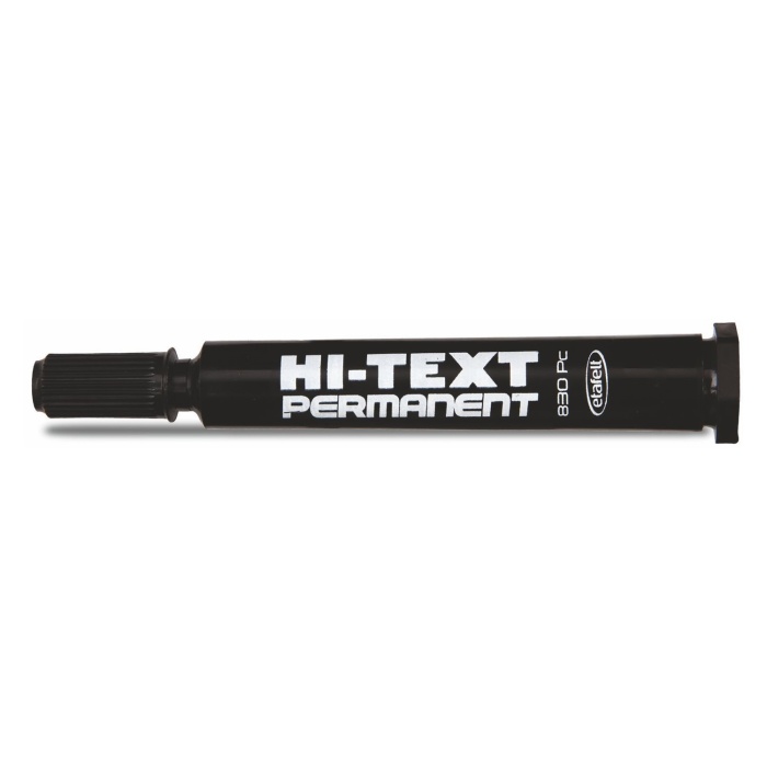 Hi-Text Markör Permanent Kesik Uçlu Siyah 830PC
