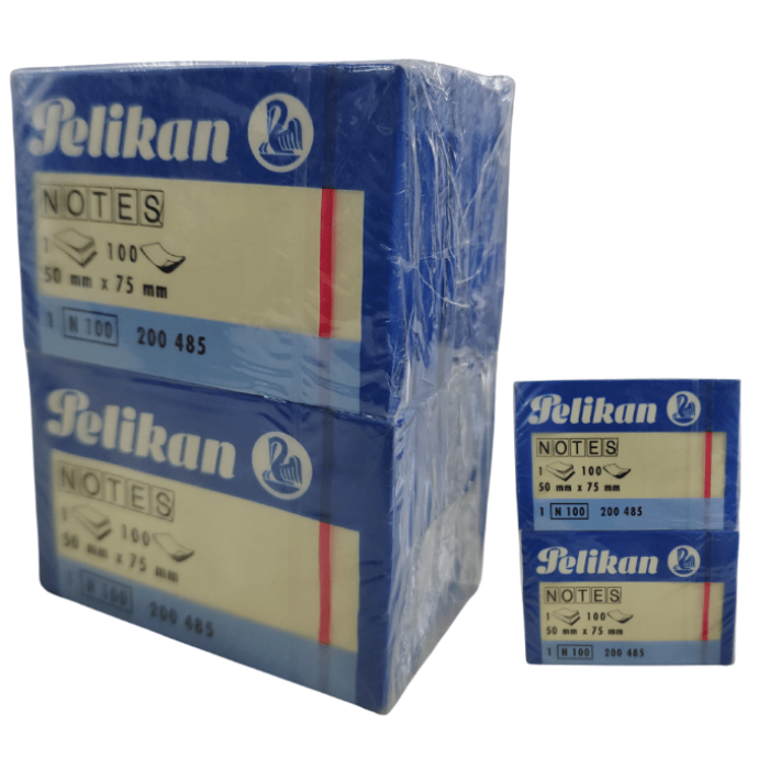 Pelikan Yapışkanlı Not Kağıdı 50 X 75 mm | 10Lu Ekonomik Paket