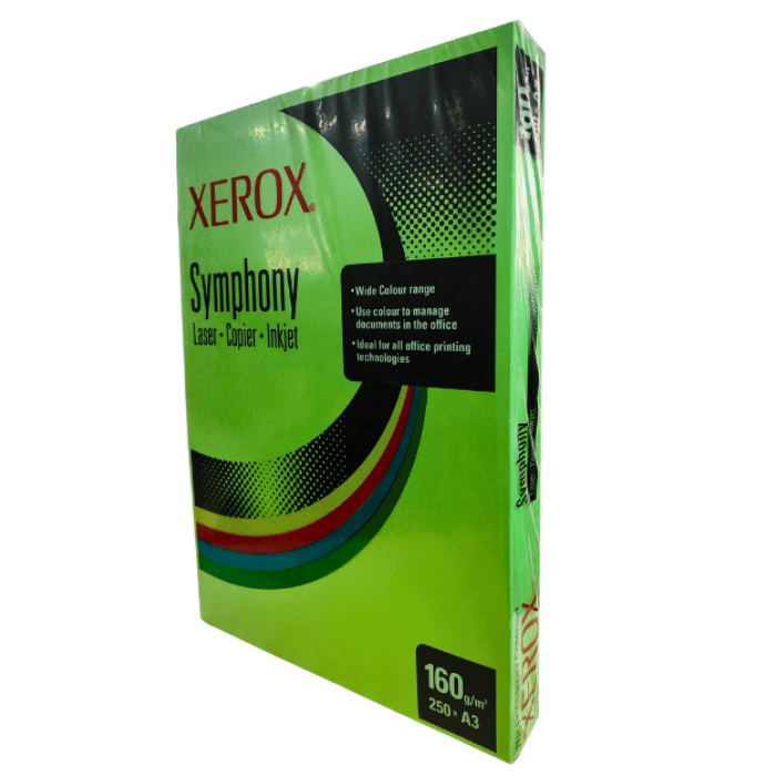 Xerox Symphony A3 160 Gr Kopya Kağıdı Yeşil 250 Adet ( Laser - Copier - Inkjet)