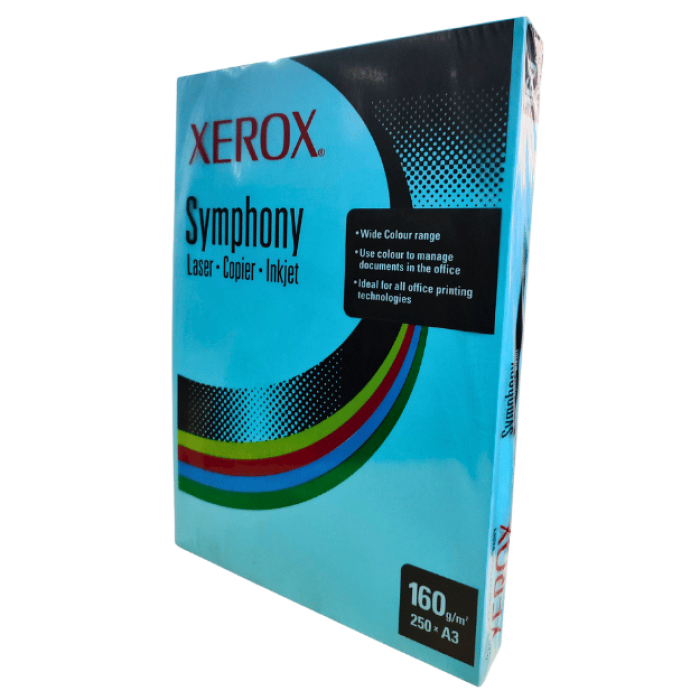 Xerox Symphony A3 160 Gr Kopya Kağıdı Mavi 250 Adet ( Laser - Copier - Inkjet)