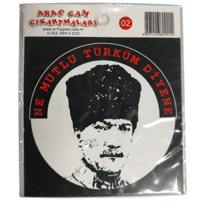 Araç Cam Çıkartma 2 (Atatürk Ne Mutlu Türküm Diyene)