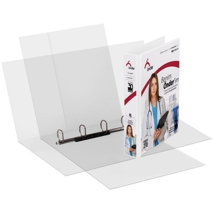 Önder A3 Firma Klasörü 7 Cm 4 Halkalı Siyah