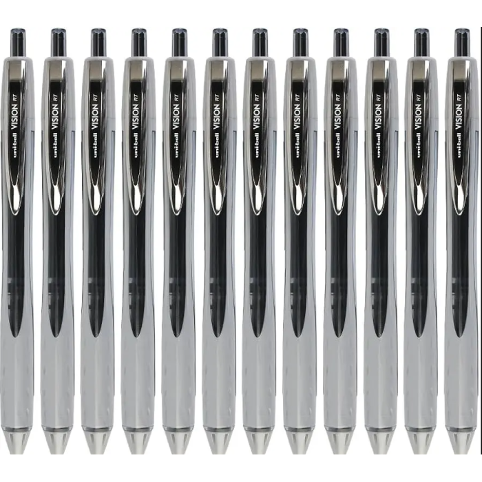 Uni-Ball Vision 0.8 Mm Mekanik Roller Kalem Siyah 12li Kutu | RT UBN-178