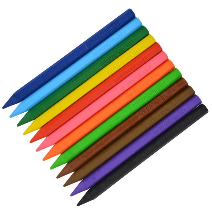 Nova Color Mum Pastel Boya Karton Kutu Tam Boy Köşeli 12 Lİ NC-2112