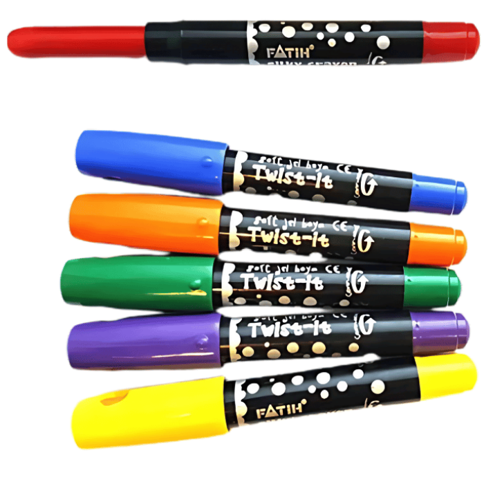 Fatih Jel Silky Crayon 6 Renk Çevirmeli Mekanizmalı