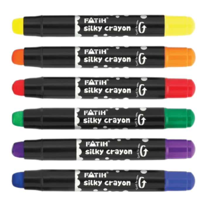Fatih Jel Silky Crayon 6 Renk Çevirmeli Mekanizmalı