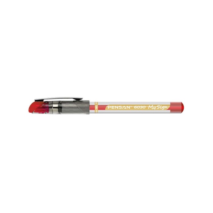 Pensan Roller Kalem My-sign Jel Bilye Uçlu İmza Kalemi 1.0 MM Kırmızı | 6030