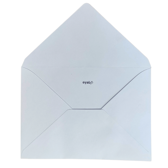 Oyal Davetiye Zarfı 16.2 x 22.9 Cm Beyaz 500Lü Paket