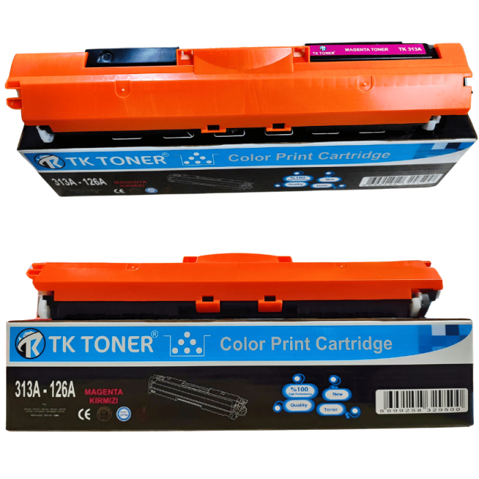Perfix | HP 313A - 126A Kırmızı Toner 1K (CP1025 - CP1000 - CP1020 - CP1021 - CP1022 - CP1023 - CP1025NW - CP1026NW - M175A) Replaces: CE311A - 126A