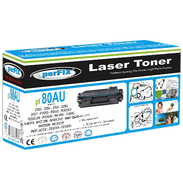 Perfix | HP 280AU - 05A - 80A - CE505A - CF280A  2,3K Universal Muadil Laser Toner