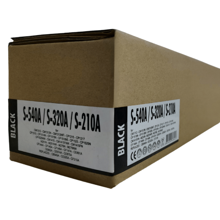 Special HP S-540A  2,2K Siyah Renkli Universal Toner CF210A-CB540A-CE320A ( CM1312 - CM1312N - CM1312NFİ - CP1215 - CP1217 - CP1510 - CP1514N - CP1515N - CP1518Nİ - CP1525 - CP1525N - CP1525NW - CM1415 - CM1415FNW - CM1415FN - M251N - M251NW - M276N - M276
