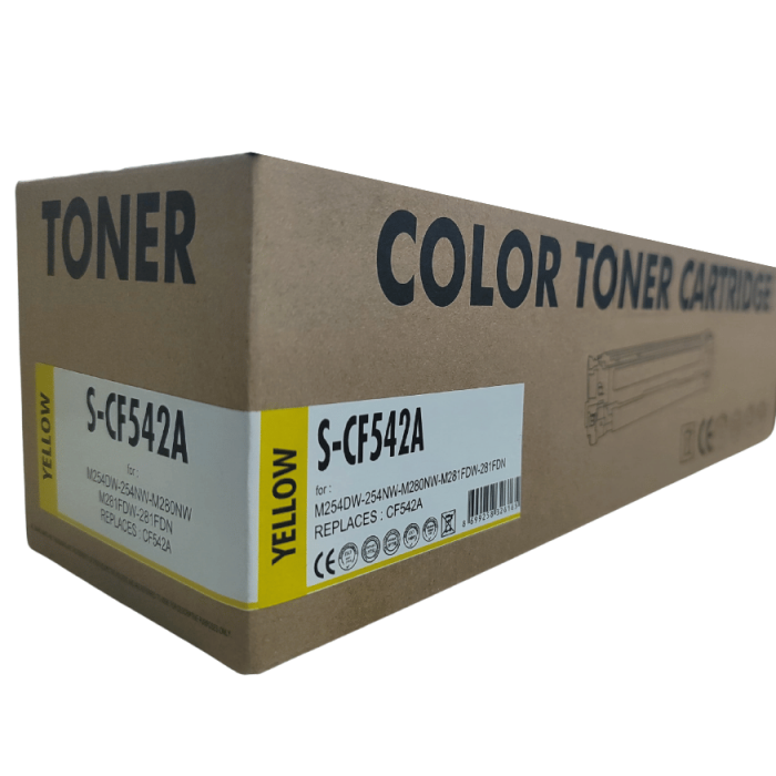 Special | Canon CF542A 1,2K Muadil Sarı Toner ( M254NW - 254NW - M280NW - M281FDW - 281FDN )