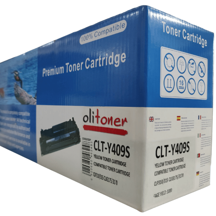 Olitoner | CLT-Y409S 1K Sarı Muadil Toner ( Uyumlu Modeller: CLP310 - CLP315 - CLX3175 - CLX3170 )