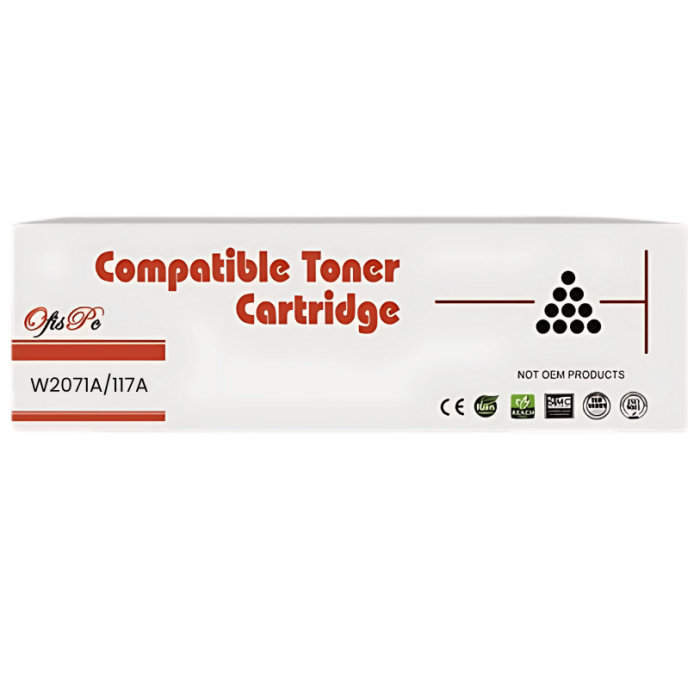 OfisPc | HP 117A Mavi 700 Sayfa W2071A Çipsiz Muadil Toner (Uyumlu Modeller: HP Color Laser MFP 179fnw - HP Color Laser MFP 178nw - HP Color Laser 150nw)