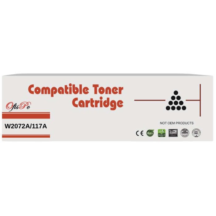 OfisPC | HP 117A Y Sarı 700 Sayfa W2072A Çipsiz Muadil Toner (Uyumlu Modeller: MFP 179FNW - MFP 178NW - 150NW)