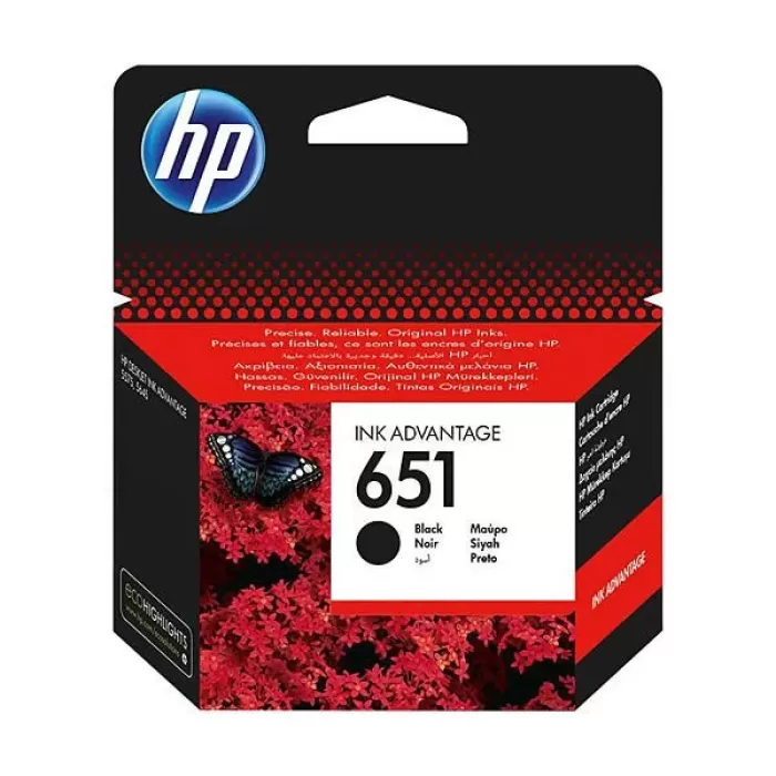 HP 651 Siyah Orjinal Mürekkep Kartuş (651) | C2P10AE