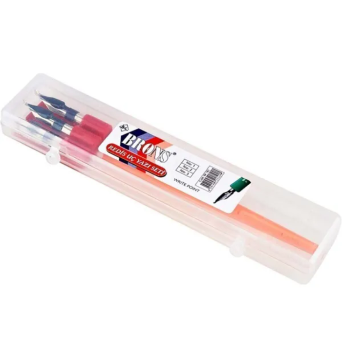 Brons BR-185 Redis Uç Yazı Seti 3Lü Paket