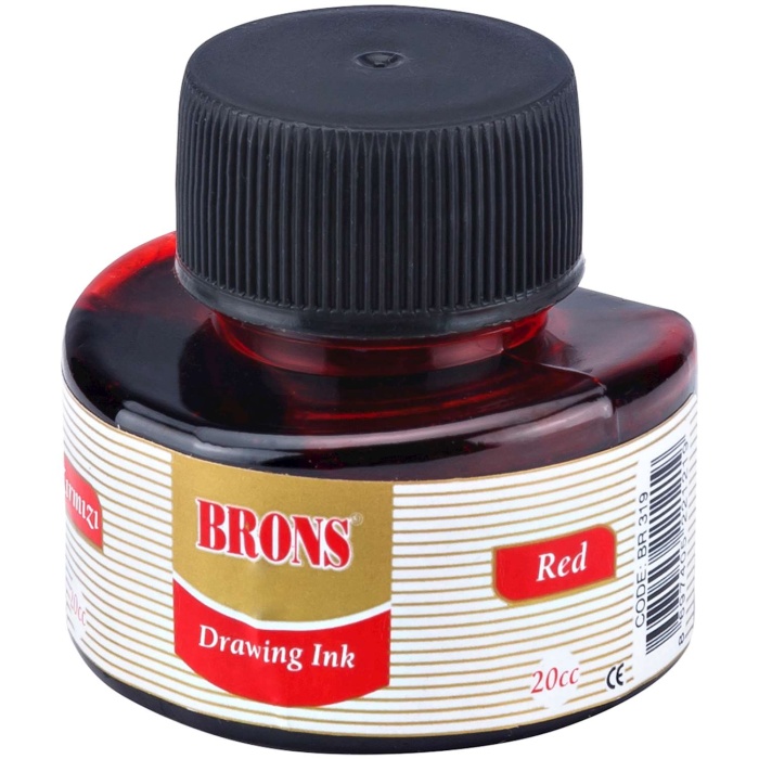 Brons Çini Mürekkebi 20 CC Kırmızı BR-319