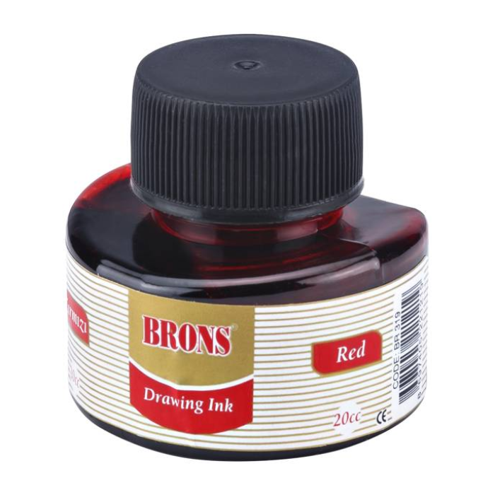 Brons Çini Mürekkebi 20 CC Kırmızı BR-319