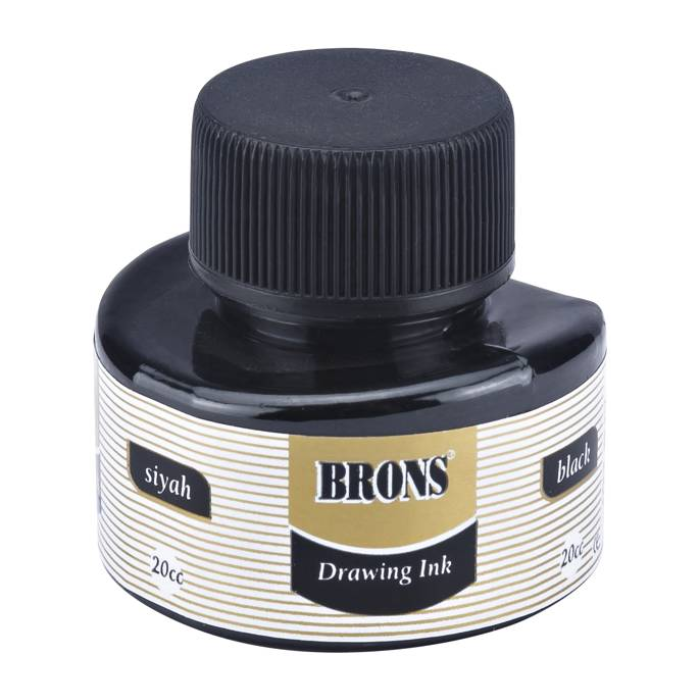 Brons Çini Mürekkebi 20 CC Siyah BR-317