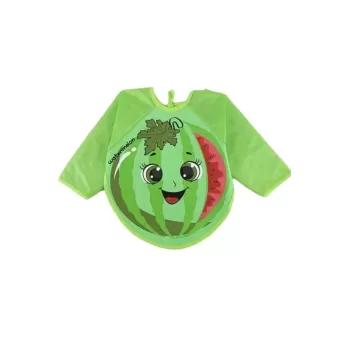 Unisex Giyilebilir Karpuz Desenlik Kollu Mama Önlüğü