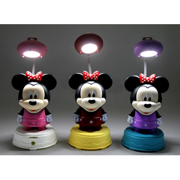 1 ad. Mickey Mouse Masa Üstü Lamba Şarjlı USB -Renk Sorunuz- Alk2716