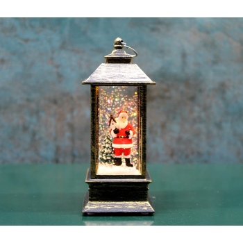 Noel Babalı Işıklı Kar Küresi 13*5 cm - Alk3215
