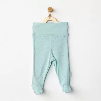 Jacquard Patikli Bebek Pantolon Green