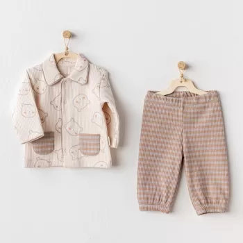 Bear Time 2li Bebe Takım Light Beige