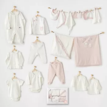 Ballerina 20 Parça Hastane Çıkışı Ekru