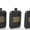 Paslanmaz Çelik Kabartmalı Tekli 6 Oz Matara Alk2666