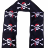 Siyah Renk Korsan Baskılı Atkı Banner Dekor 150x17 Cm