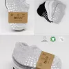 6lı Sneakers Kaymaz Penye Çorap Bs20102 Gri Beyaz Siyah