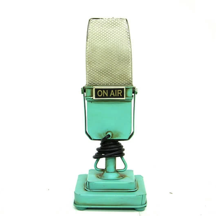 Dekoratif Metal Mikrofon