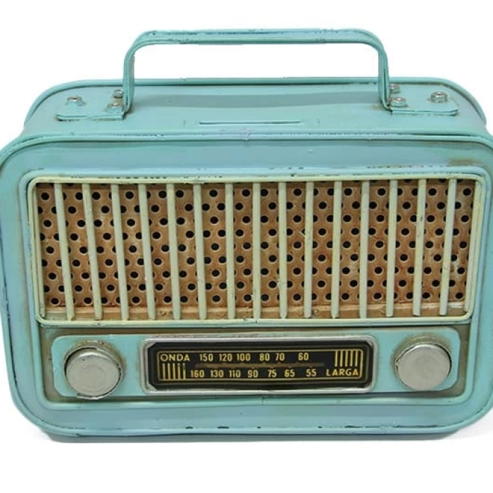 Dekoratif Metal Radyo Kumbara