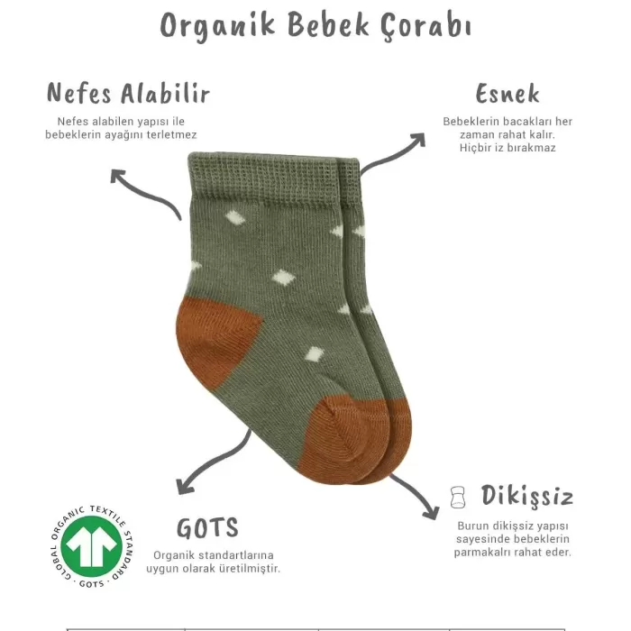 3lü Penye Kız Soket Çorap Bs10112 Nil