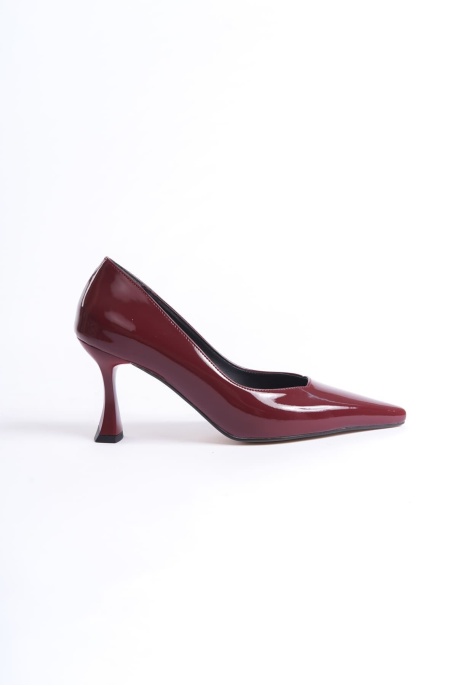 Cordelia Kadın Bordo Rugan Stiletto