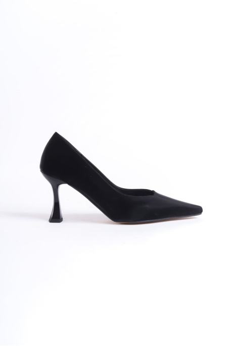 Cordelia Kadın Siyah Saten Stiletto