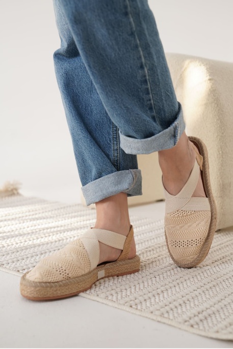 Rosa Kadın Bej Espadril Ayakkabı