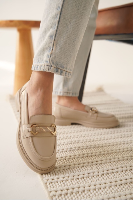 Lance Kadın Bej Rugan Loafer