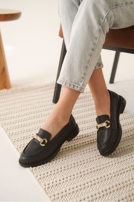 Lance Kadın Siyah Loafer