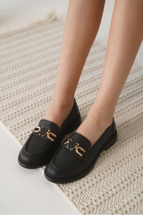 Selly Kadın Siyah Loafer