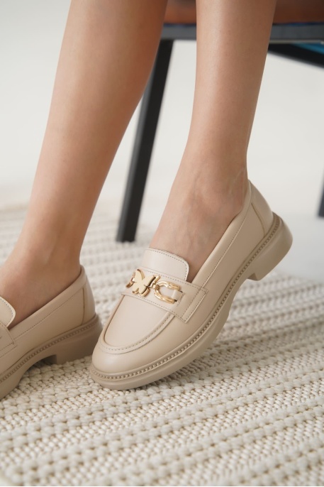 Selly Kadın Bej Loafer